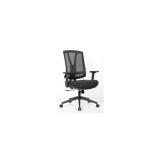 LYRECO Orion mesh black plastic chair