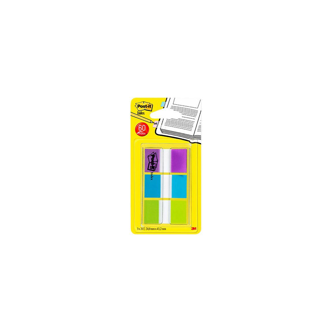 Index POST-IT 25,4x43,2mm 3 colours 60/pc