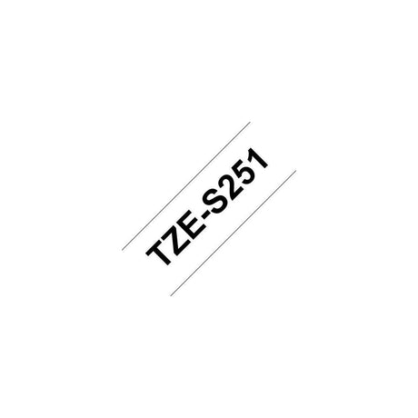 Tape BROTHER TZES251 24mm black on white