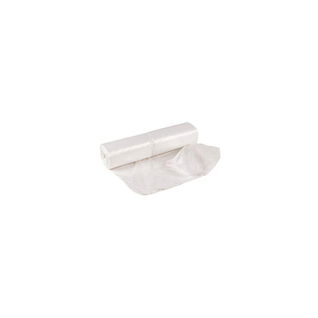 Wastepaper basket bag HDPE 30L 8my white 100/rl