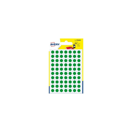 Label AVERY 8mm green 490/pc
