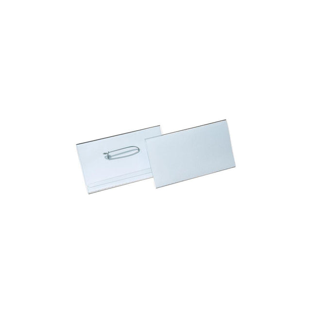 DURABLE name badge with pin 75x40mm 100/pc