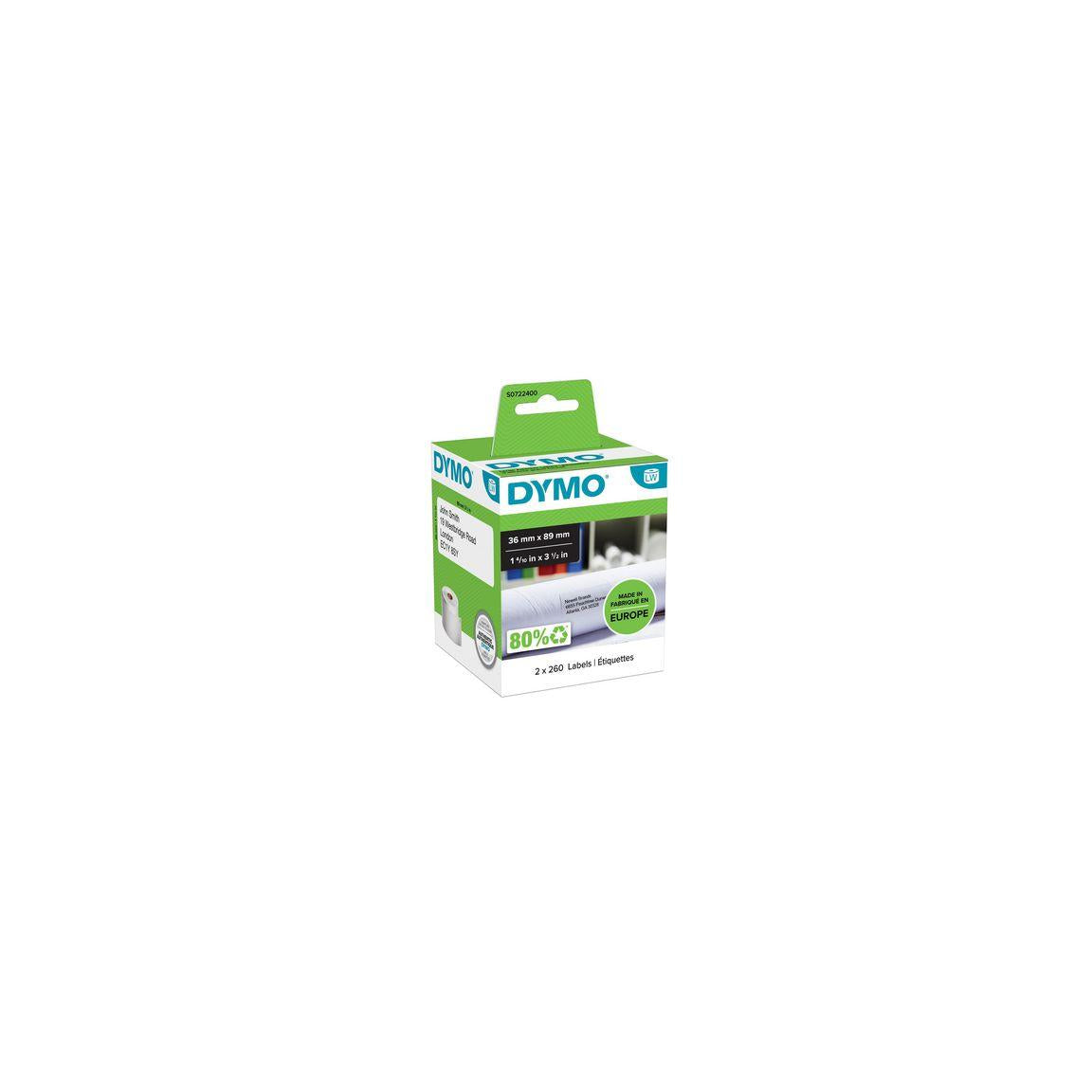 Label DYMO S0722400 89x36mm 520/fp