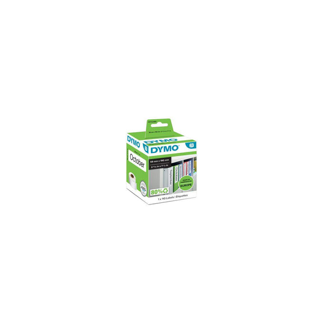 Label DYMO binder 190x59mm 110/pc