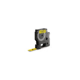 Tape DYMO D1 12mm black on yellow