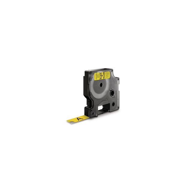 Tape DYMO D1 12mm black on yellow