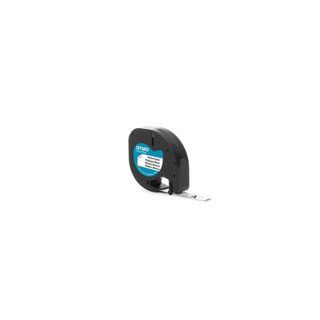 Tape LetraTAG plastic 12mm black on white