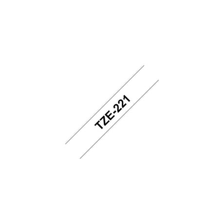Tape BROTHER TZE221 9mm black on white