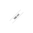 Tape BROTHER TZE131 12mm black on clear