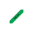 Tape BROTHER TZE731 12mm black on green
