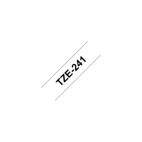 Tape BROTHER TZE241 18mm black on white