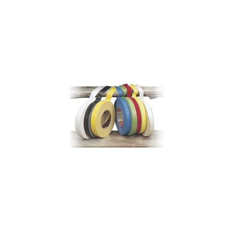Tape textile plastic coated 50mx50mm yellow