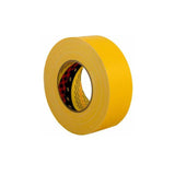 Textile tape, plastic-coated, 25mm x 50m, yellow