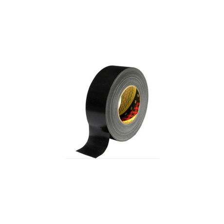 Tape textile plastic coated 50mx25mm black