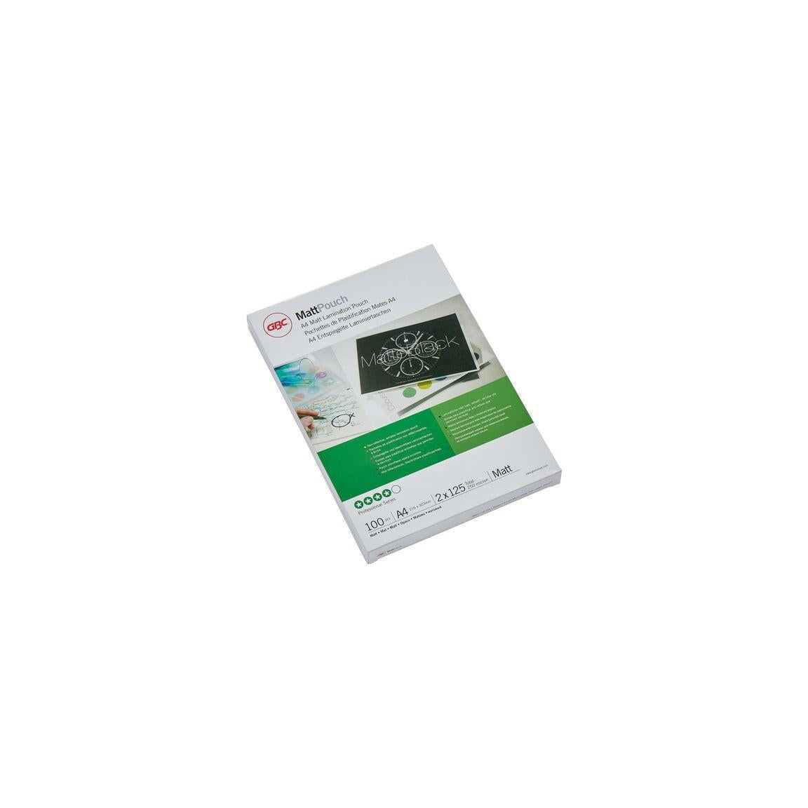 Laminate GBC A4 125mic matt 100/pack