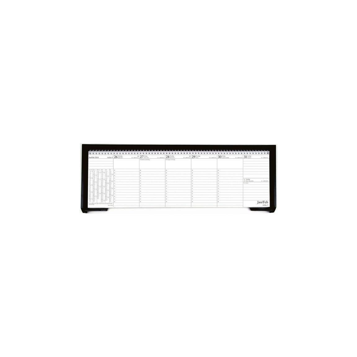 Calendar stand black stained oak - 2060