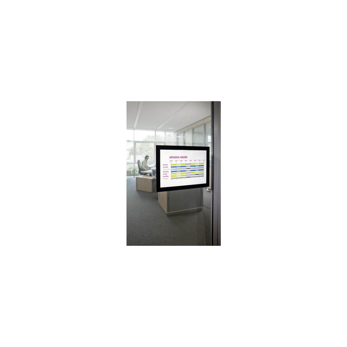 Magnetic frame self-adhesive DURAFRAME A5 black 2/pc