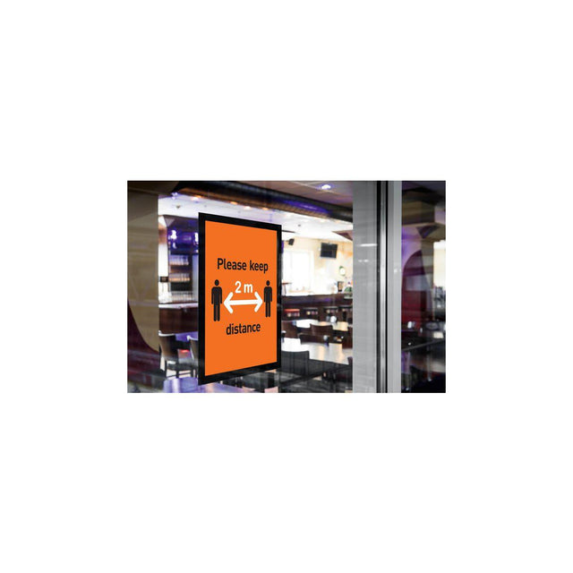 Magnetic frame self-adhesive DURAFRAME A3 black 2/pc