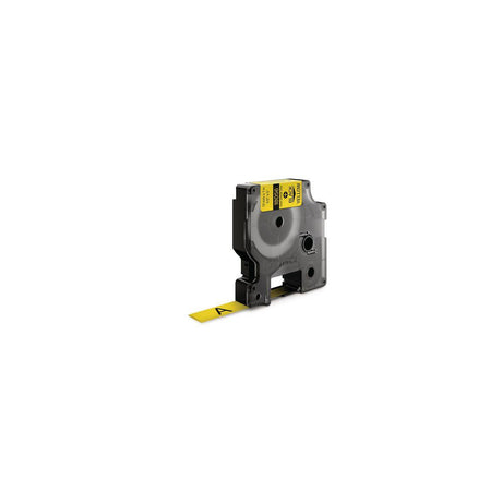 Tape Rhino shrink tubing 12mm black on yellow