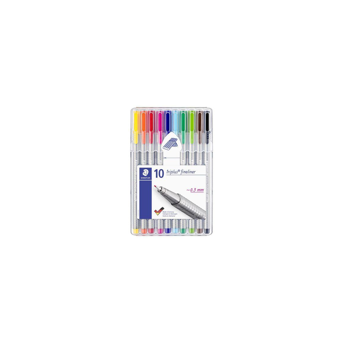 Fineliner STAEDTLER triplus 10 colours