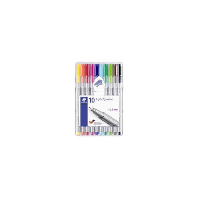Fineliner STAEDTLER triplus 10 colours
