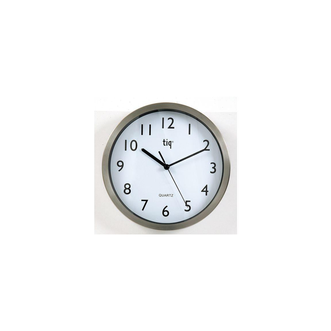 Wall clock TIQ Ø25cm aluminium