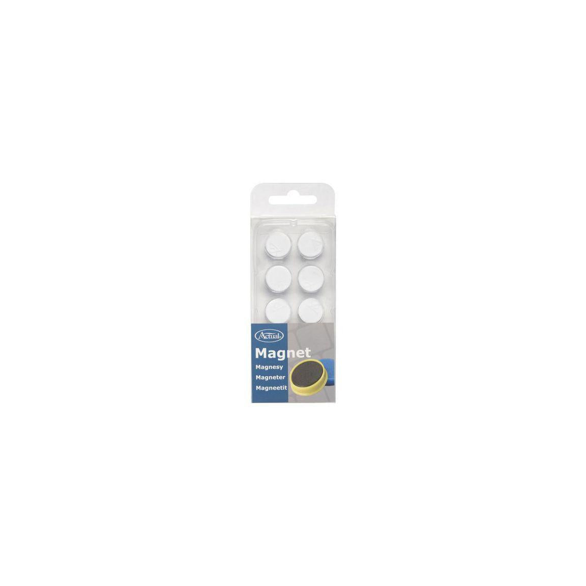 Magnetic buttons ACTUAL 16mm white 10/pc