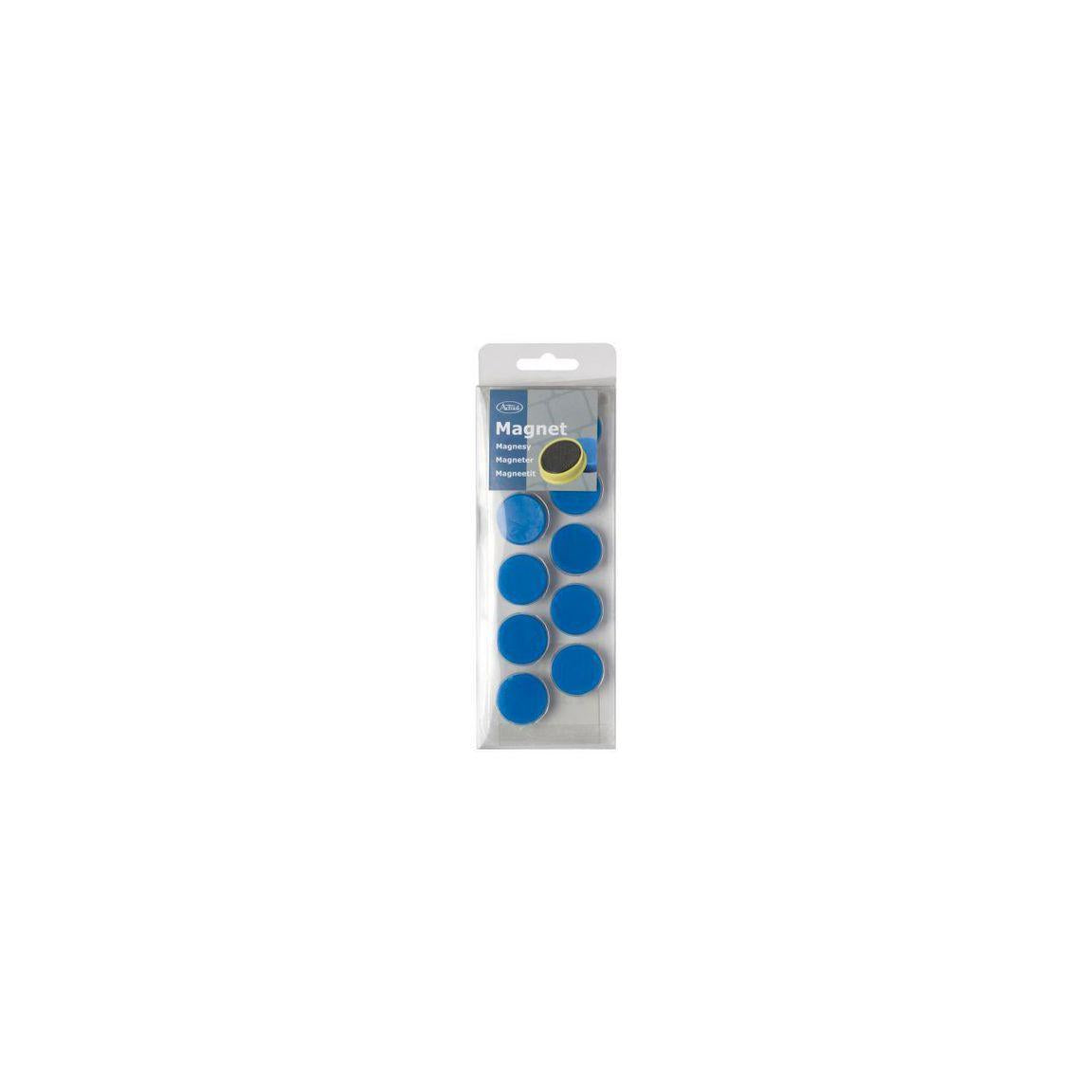 Magnetic buttons ACTUAL 25 mm blue 10/pc