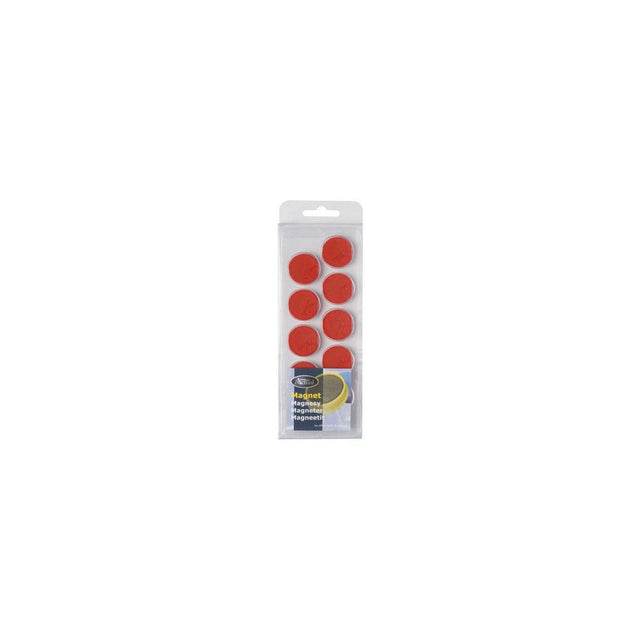 Magnetic buttons ACTUAL 25 mm red 10/pack