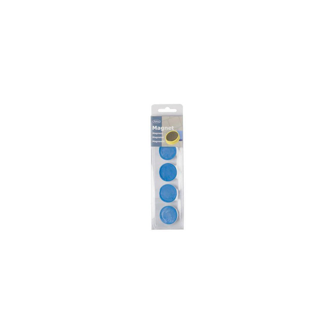Magnetic buttons ACTUAL 30 mm blue 5/pc