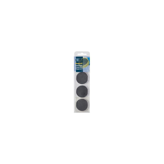 Magnetic buttons ACTUAL 40 mm black 4/pc