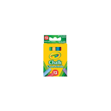 CRAYOLA coloured chalk 2x6 colours