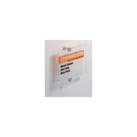 Door sign DURABLE Crystal Sign 148x210mm