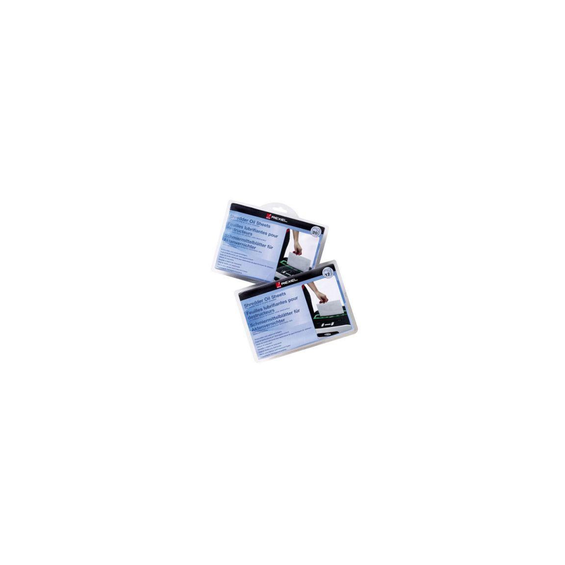 Oil sheet REXEL shredder 12/pack
