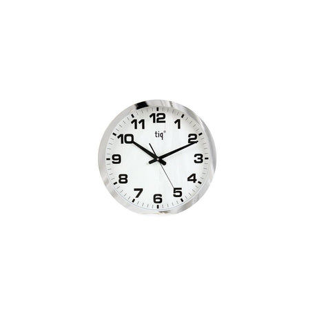 Wall clock TIQ Ø40cm silver silent
