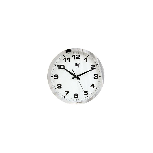 Wall clock TIQ Ø40cm silver silent