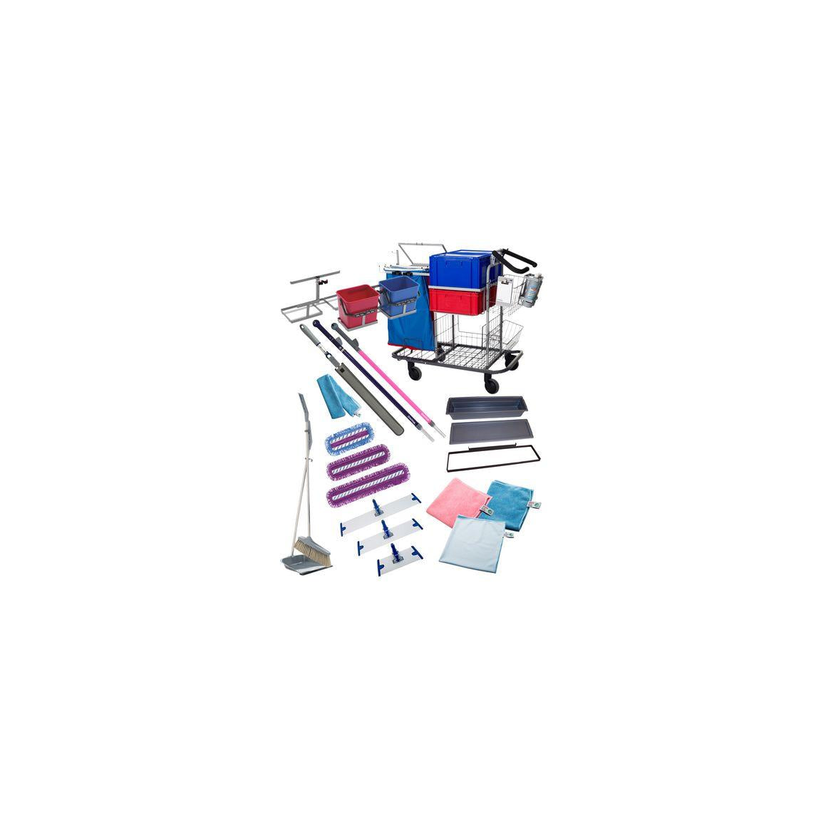 Cleaning trolley incl accessories GOLD
