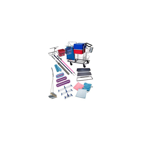 Cleaning trolley incl accessories GOLD