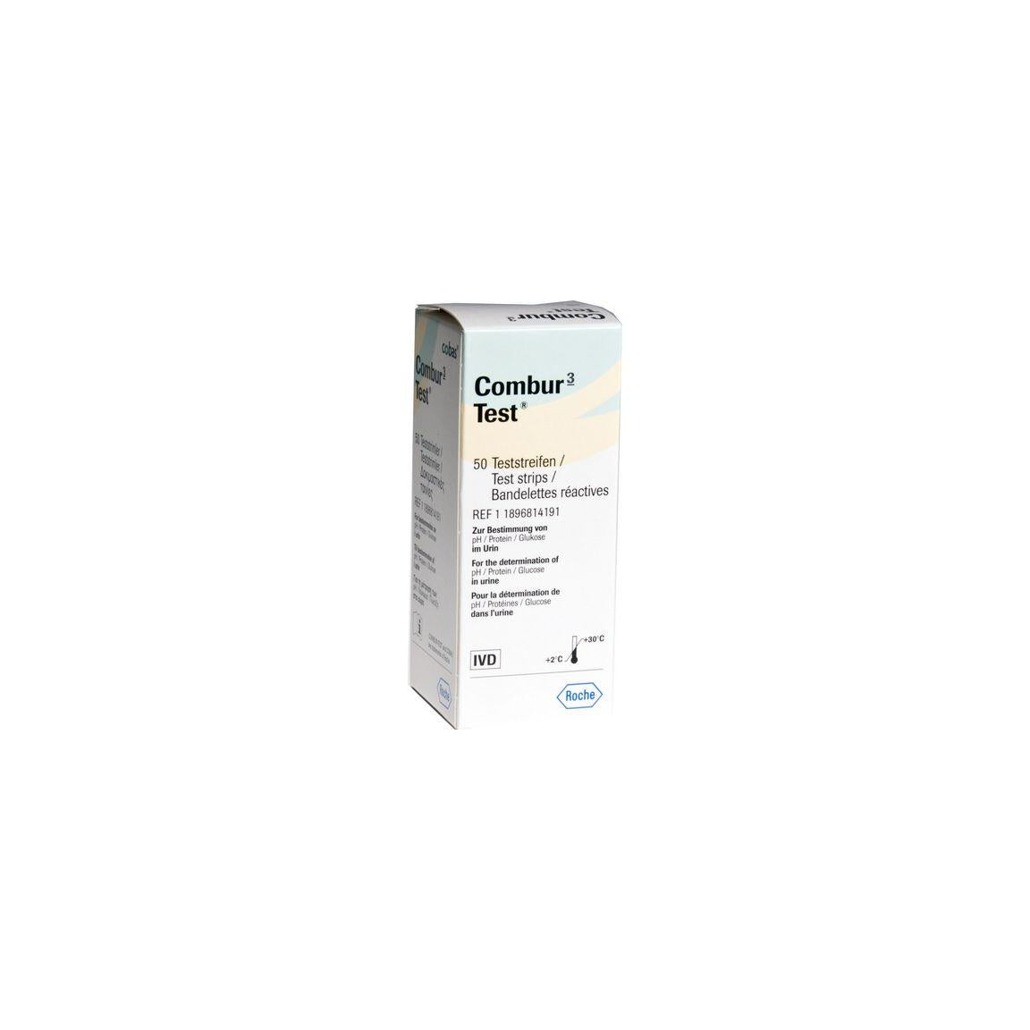 Urine dipsticks COMBUR 3 test 50/pack