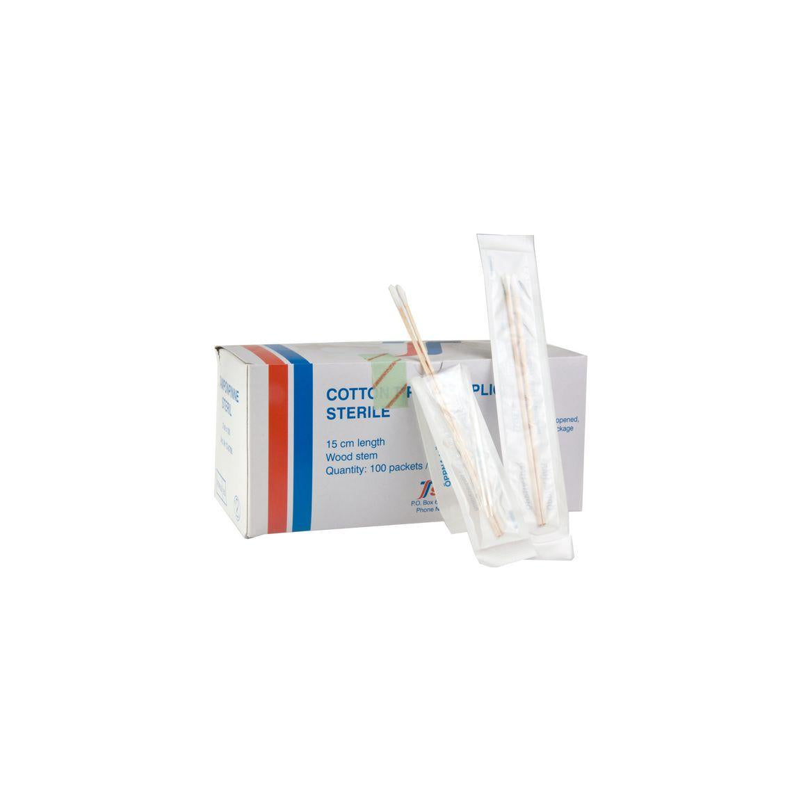 Tampon stick sterile 150mm 2x100/pc