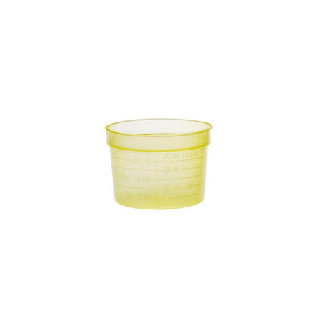 Medicine cup wide yellow lunch 30ml 50/pack