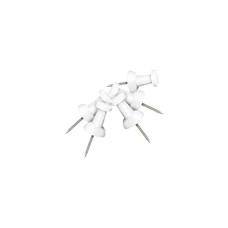 Map pins cylindrical white 25/pc