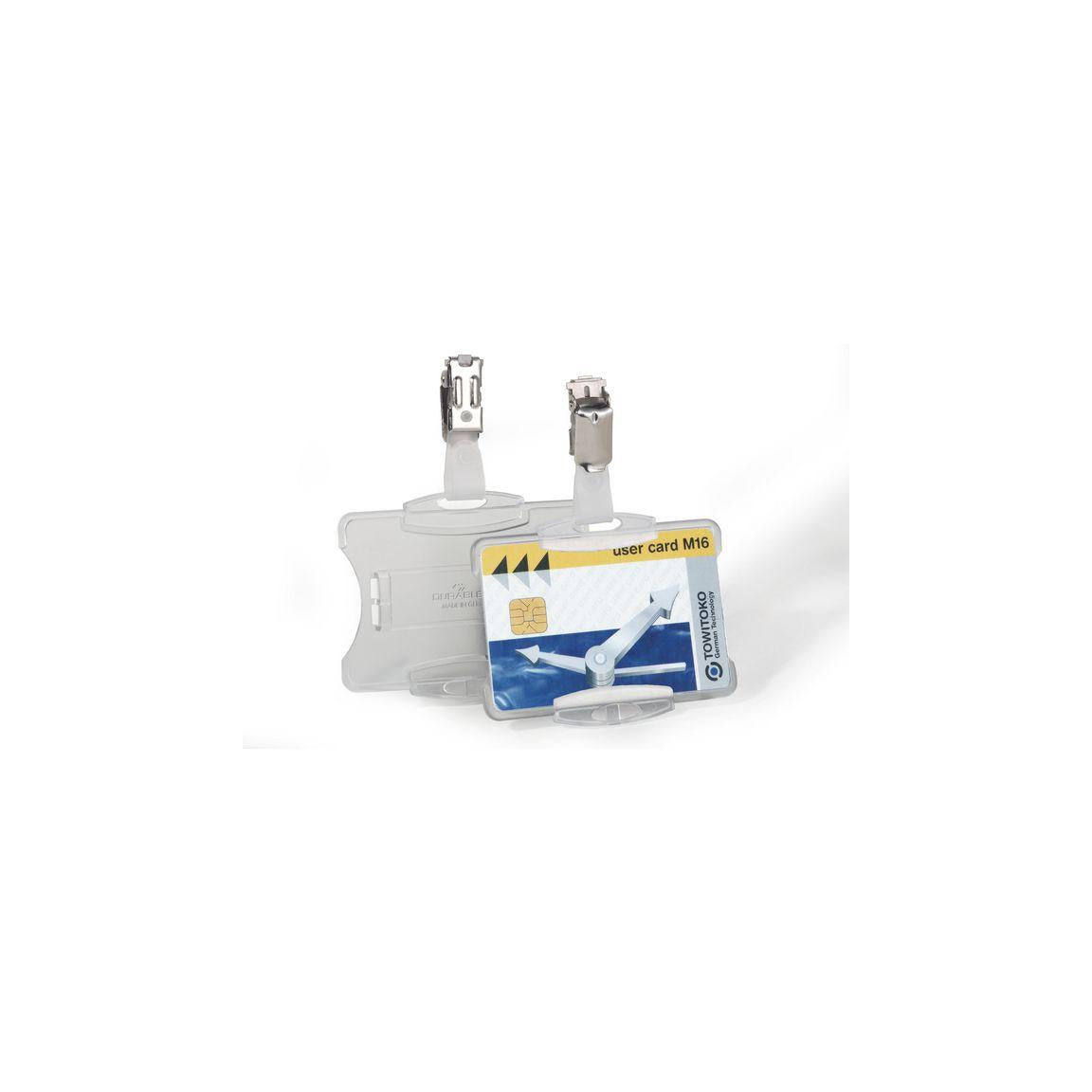 DURABLE card holder 1 card transp. 25/pack