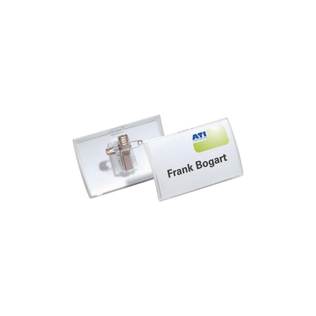 DURABLE name badge 75x40mm 25/pc