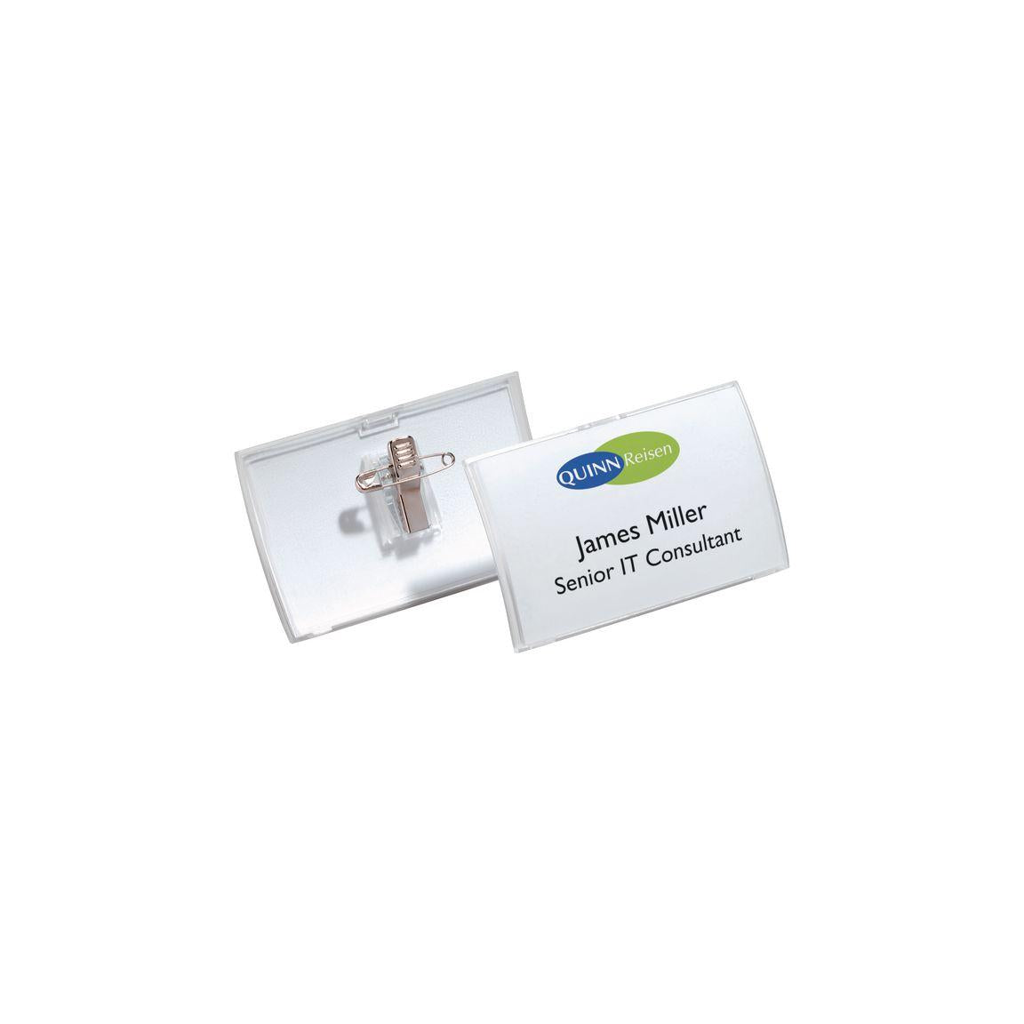 DURABLE name badge 90x54mm 25/pc