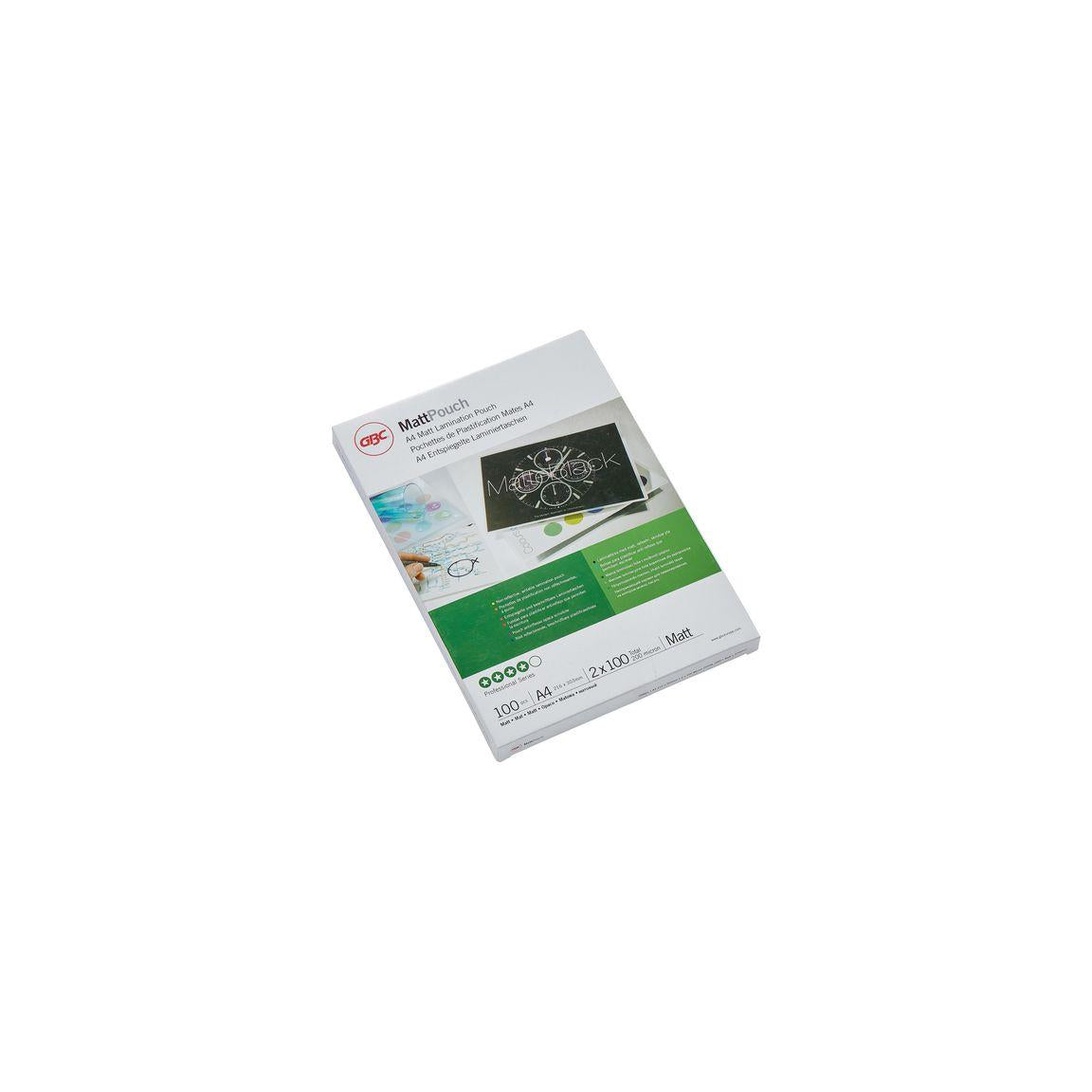 Laminate GBC A4 100mic matt 100/pack