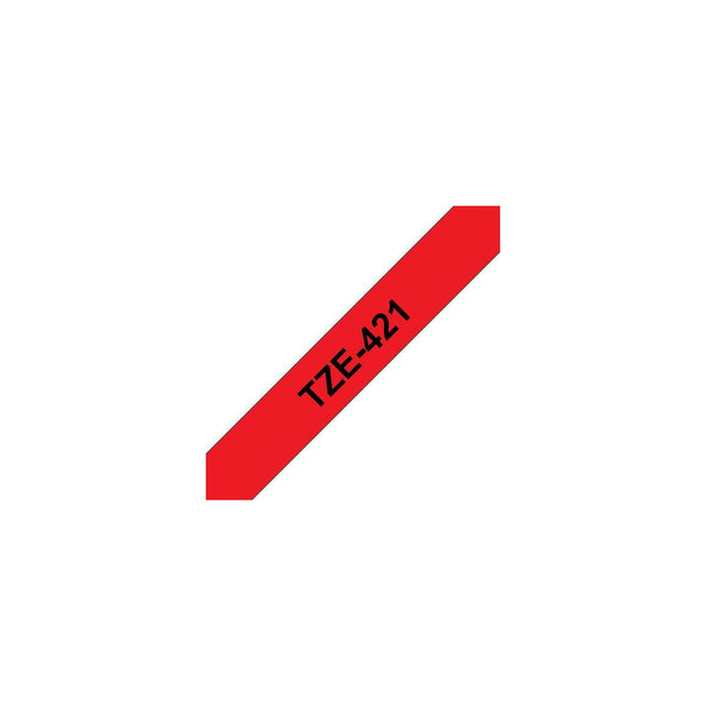 Tape BROTHER TZE421 9mm black on red