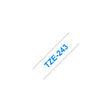 Tape BROTHER TZE243 18mm blue on white