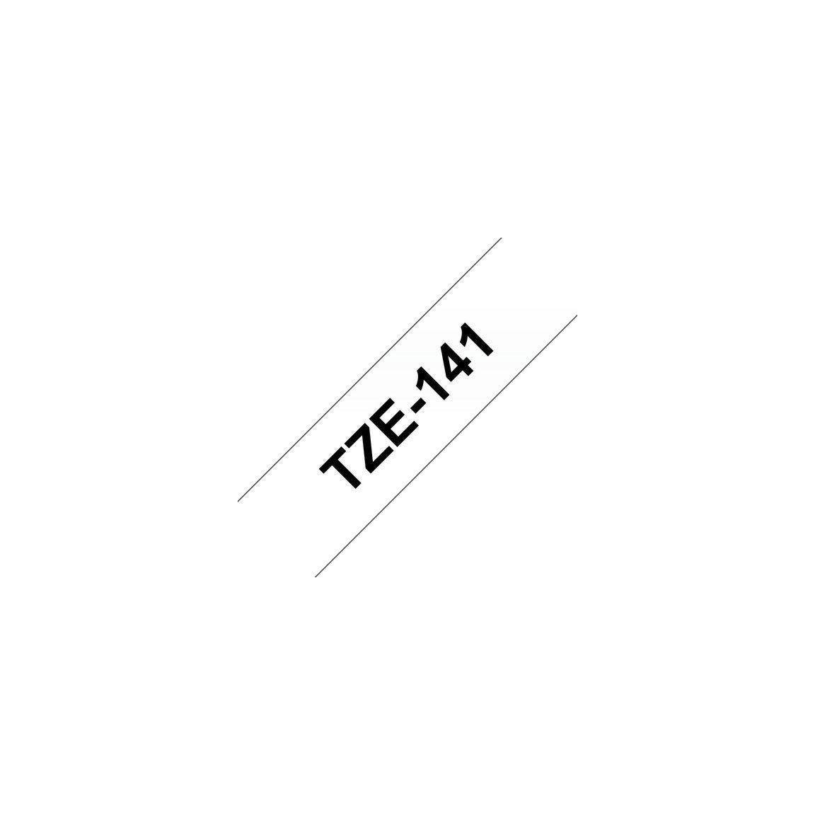 Tape BROTHER TZE141 18mm black on clear