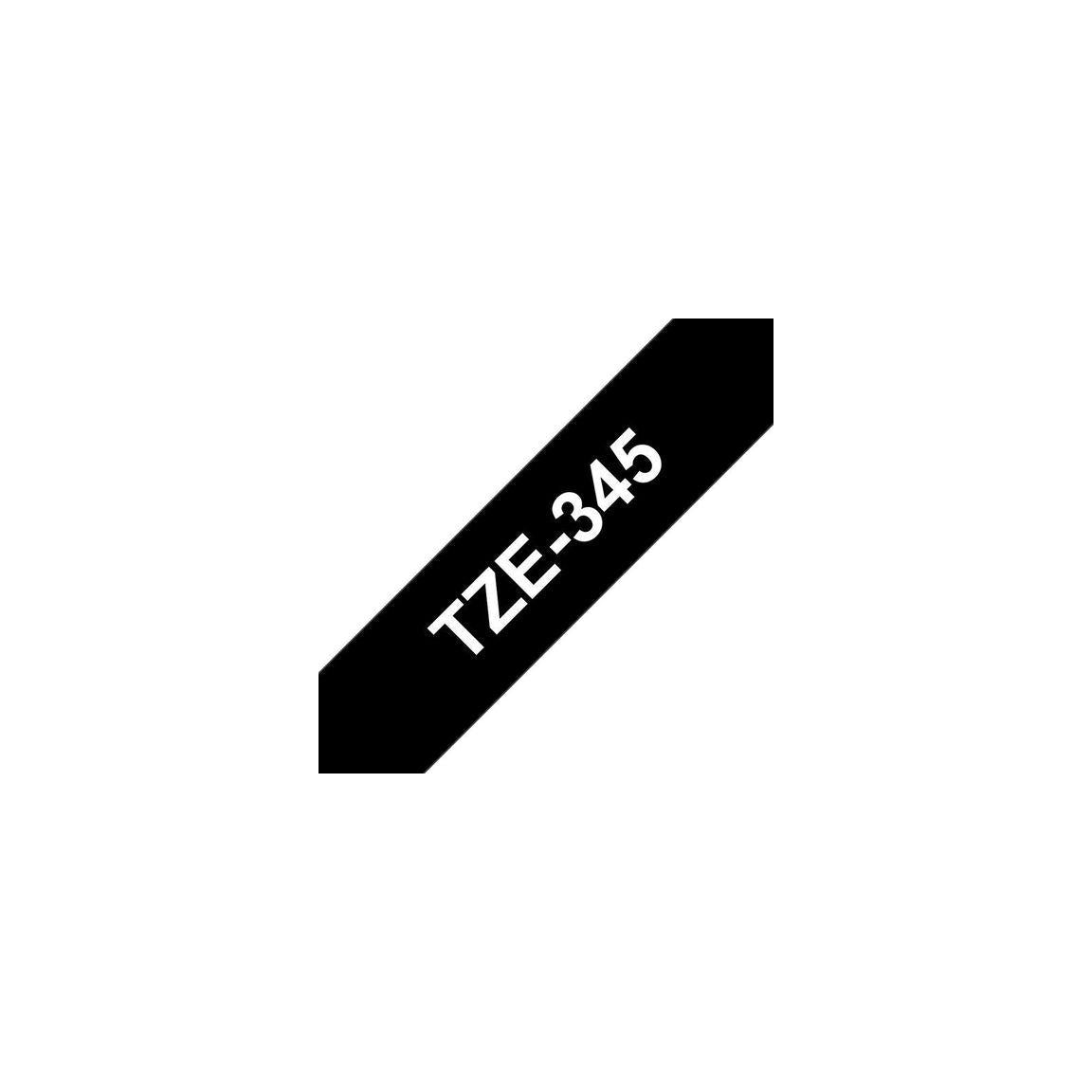 Tape BROTHER TZE345 18mm white on black